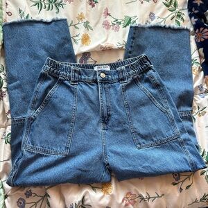 SOLD Baggy Cargo Wax Jeans, L